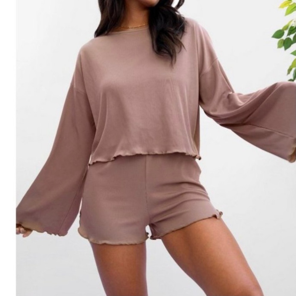 Nasty Gal Mauve Pink Loungewear Shorts Size 6